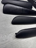 01-06 BMW OEM E46 M3 Coupe Trim Armrest Pads Set Black 8238622