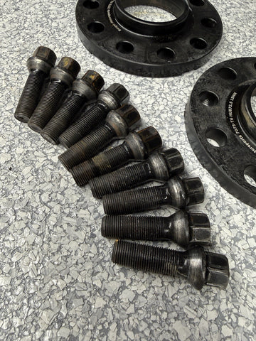 15MM Spacers + Extended Bolts PAIR 5x120 BMW E SERIES Burger Motorsports