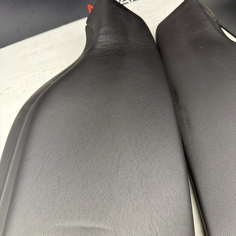 BMW F82 M4 Right Left Rear Black Merino Leather Seat Side Bolsters Pair
