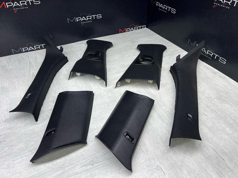 A B C Pillar Column Cover Trim Set Black OEM BMW 18-23 G01 F97 X3 X3M