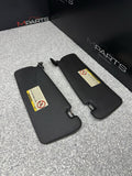 BMW 94-99 E36 M3 Coupe Black Sun Visors Sunvisors Pair OEM
