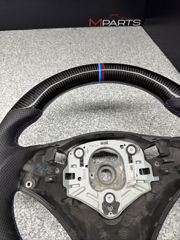 08-13 BMW E90 E92 E93 M3 OHC Carbon fiber Steering Wheel Tri Stitched DCT *Note*
