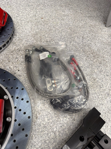 NEW 01-06 BMW E46 M3 BREMBO Big Brake Kit Red Calipers Rotors Set Plug & Play