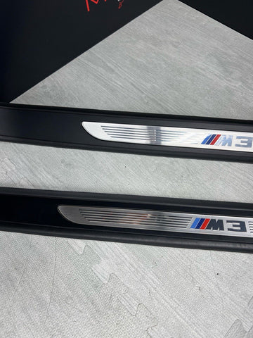 08-13 OEM E92 E93 BMW M3 Left Right Pair Door Sills Panels Scuff Plates