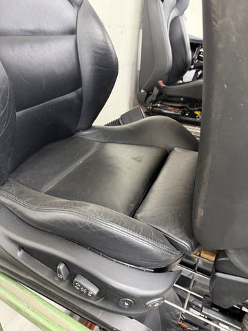 BMW E46 M3 01-06 Napa Black Coupe Front Seats Powered Heated *Notes*
