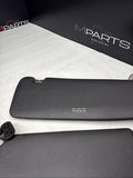 BMW 94-99 E36 M3 Coupe Black Sun Visors Sunvisors Pair OEM