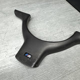 OEM 01-06 BMW E46 M3 Lower Steering Wheel Trim Cover Plate Titan Shadow Grey