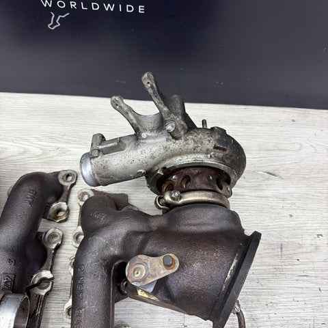 OEM BMW F80 F82 F83 F87 M2 M3 M4 S55 Engine Turbos Turbocharger Set 60k Miles