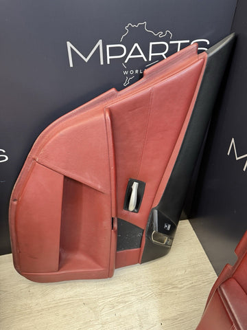 06-10 BMW E60 M5 Interior Front Seats Panels Cards Complete Red Indianapolis