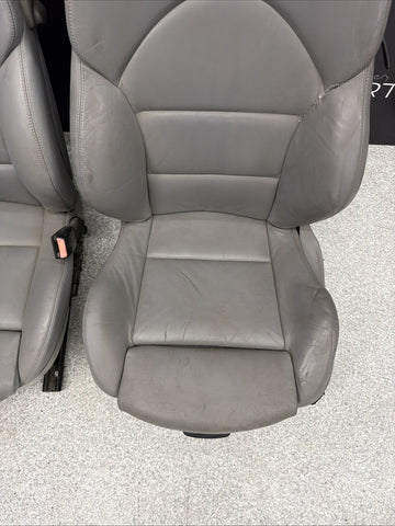 01-06 BMW E46 M3 Coupe Interior Front Not Heated Seats Dove Gray