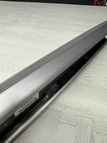 01-06 BMW E46 M3 Brushed Aluminum/Grey Door Trim Armrests Front