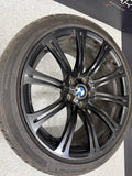 08-13 OEM BMW E90 E92 E93 M3 19” Wheels Rims Style 220M Black 19x8.5 19x9.5