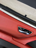 11-16 BMW F10 M5 SEDAN REAR LEFT DRIVER SAKHIR ORANGE DOOR CARD PANEL