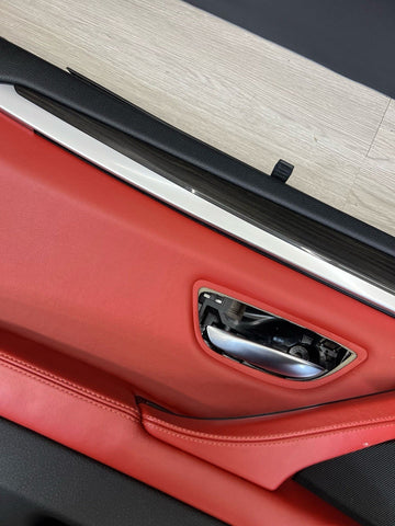 11-16 BMW F10 M5 SEDAN REAR LEFT DRIVER SAKHIR ORANGE DOOR CARD PANEL