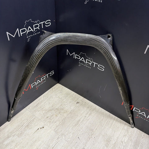 15-20 BMW F80 F82 F83 M3 M4 Carbon Fiber Strut Braces Bar OEM *Broken Tabs*