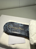 NEW Christian Dior Dway Blue Sandals 92Z Multicolor Toile de Jouy D Size 35