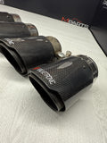 Valvetronic Designs 76mm Carbon Fiber Exhaust Tips Universal