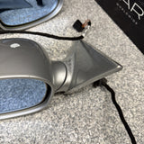 01-06 BMW E46 M3 Side View Door Mirrors Pair Titan Silver *Notes*