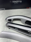 01-06 BMW E46 M3 Convertible Interior Armrests Trim Set Brushed Aluminum *Notes*