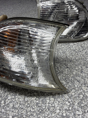 DEPO M3 Clip-On Clear Corner Signal Lights 2001 BMW E46 M3