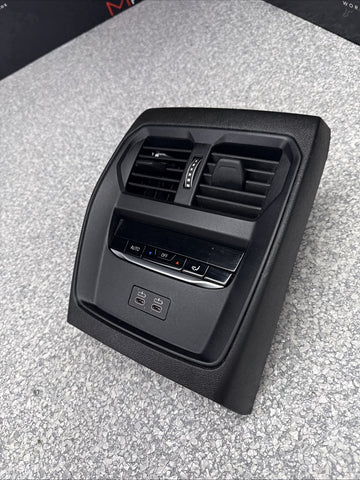 19-26 BMW G20 330 G80 M3 REAR CENTER CONSOLE AC VENT DUCT TRIM COVER PANEL BLACK