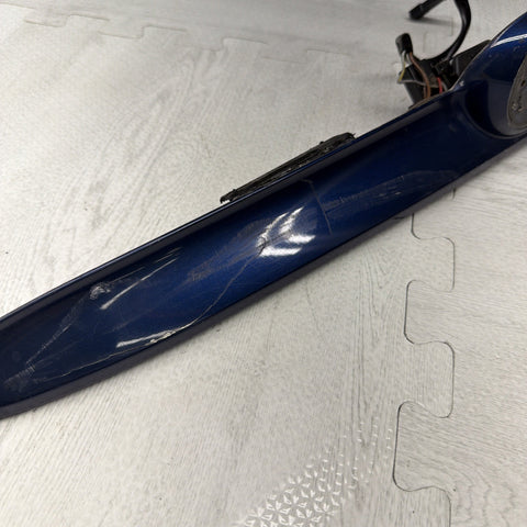 01-06 BMW E46 M3 Convertible Trunk Lid Grip Key Deck Handle Mystic Blue *Cracks*