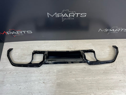 BMW 20-25 F91 F92 F93 M8 Rear Bumper Lower Diffuser Valance Trim OEM
