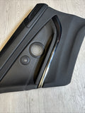 15-20 BMW F82 M4 Coupe Rear Left Driver Black Extended Leather Door Card Panel