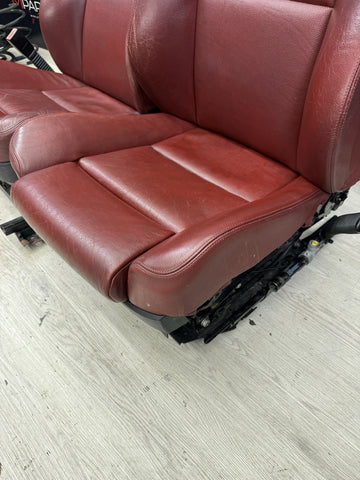 BMW 06-07 E60 M5 Sedan Front Seats Leather Heated Indianapolis Red