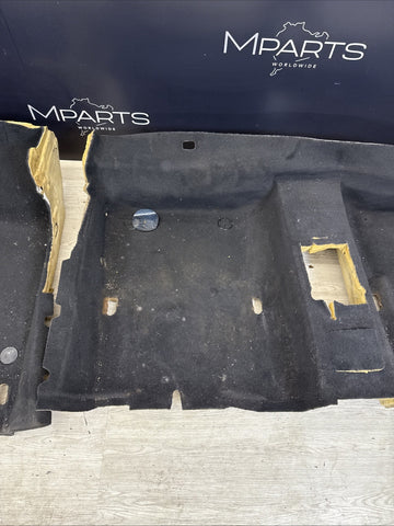 01-06 BMW E46 M3 Coupe Front & Rear Black Floor Carpets Interior OEM