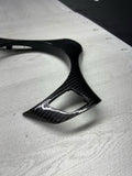 08-13 BMW E90 E92 E93 M3 Lower Steering Wheel Trim Cover Plate Carbon Fiber