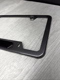 M GENUINE BMW OEM LICENSE PLATE FRAME BRACKET MOUNT HOLDER REAL CARBON STYLE