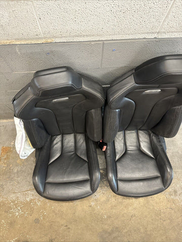 15-20 BMW F82 M4 Coupe Front Seats Black Leather *Passenger Bent*