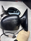 01-06 BMW E46 M3 Side View Door Mirrors Pair Painted Carbon Black *Notes*