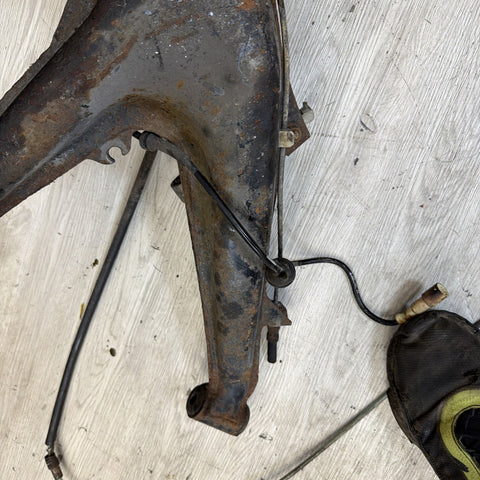 BMW E30 318is 84-92 Left Rear Trailing Arm Knuckle Hub Spindle Suspension OEM