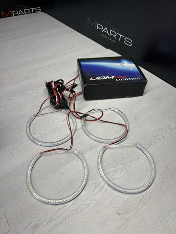 Xenon White Headlight SMD LED Angel Eyes Halo Rings BMW E39 E46 3 5 Series