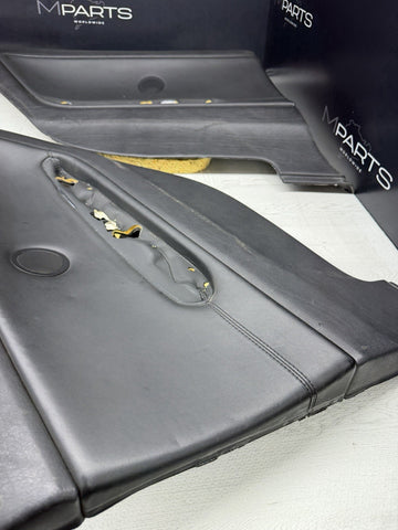 BMW E46 M3 01-06 Coupe Rear Left Door Cards Black Genuine 51437890743