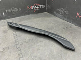 15-19 FERRARI 488 CENTER TUNNEL CONSOLE TRIM PANEL OEM LEATHER WHITE STITCHING