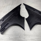 BMW E90 M3 08-11 Sedan Rear Windshield Upper C Pillar Cover Trims Set Black OEM