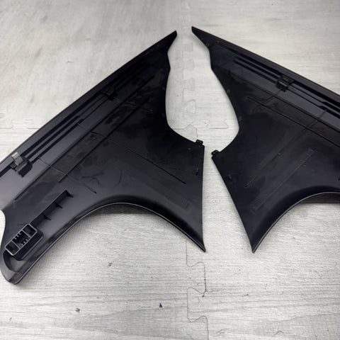 BMW E90 M3 08-11 Sedan Rear Windshield Upper C Pillar Cover Trims Set Black OEM