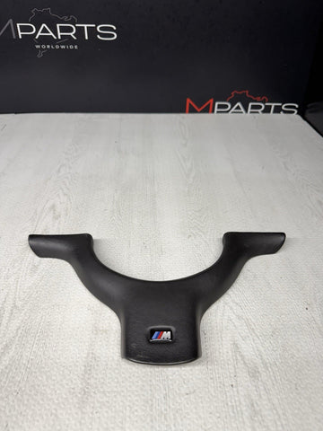01-06 BMW E46 M3 Lower Steering Wheel Trim Cover Plate Leather