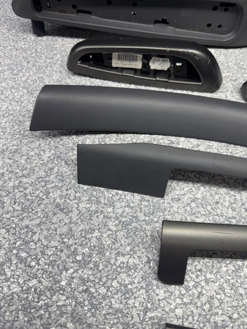 01-06 BMW E46 M3 Convertible Interior Armrests Trim Set Titan Shadow Grey