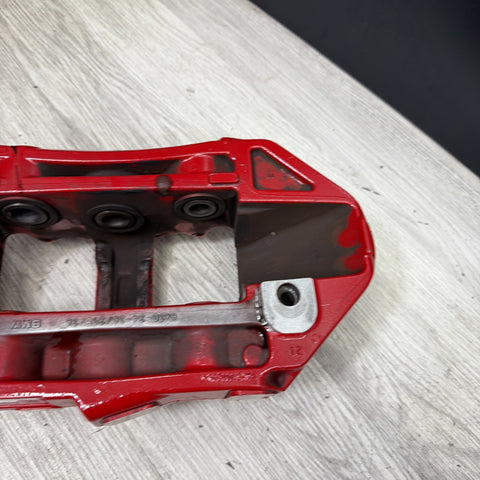 21-26 OEM BMW G80 G82 M3 M4 Front Driver Side Brake Caliper Brembo Red *Notes*