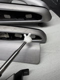 01-06 BMW E46 M3 Convertible Interior Armrests Trim Set Brushed Aluminum *Notes*