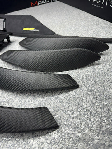 13-18 BMW F30 330 335 F80 M3 FRONT DASH CENTER CONSOLE DOOR TRIMS PANELS
