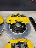 01-06 BMW E46 M3 BREMBO Big Brake Kit Yellow Calipers Rotors Set NEW Plug Play