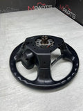 04-09 HONDA S2000 S2K AP2 OEM BLACK LEATHER STEERING WHEEL