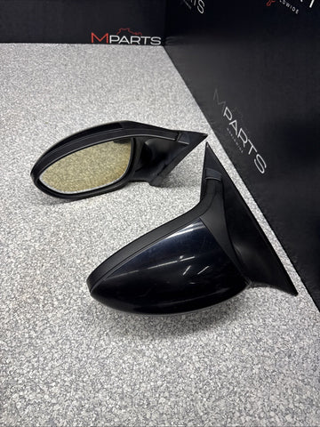 BMW E92 E93 M3 08-13 Side View Mirrors Matte Bezel Trims Jerez Black Covers