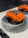 NEW 01-06 BMW E46 M3 BREMBO Big Brake Kit Orange Calipers Rotors Set Plug Play