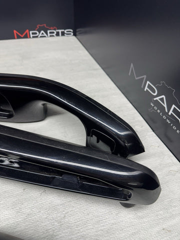 01-06 BMW E46 M3 Convertible Interior Armrests Trim Set Piano Black *NOTES
